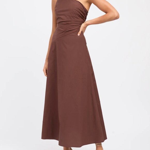 Kookai - Poplin One Shoulder Dress - Picture 4 of 4